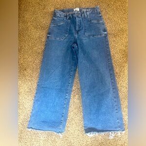 Kensie Jeans Vintage Luxe High Rise Wide Leg Ankle